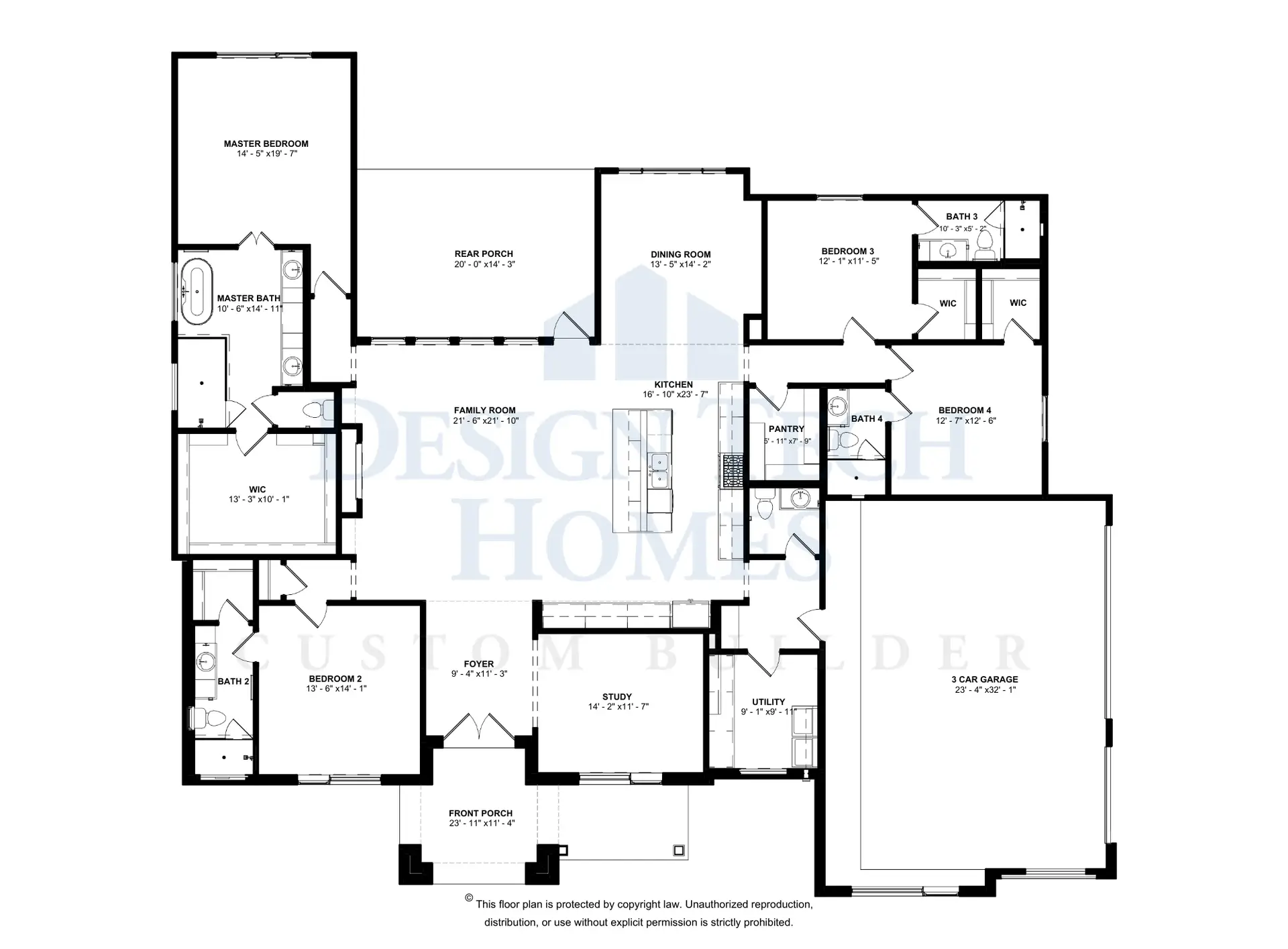 The Belle Oaks — Floor Plan