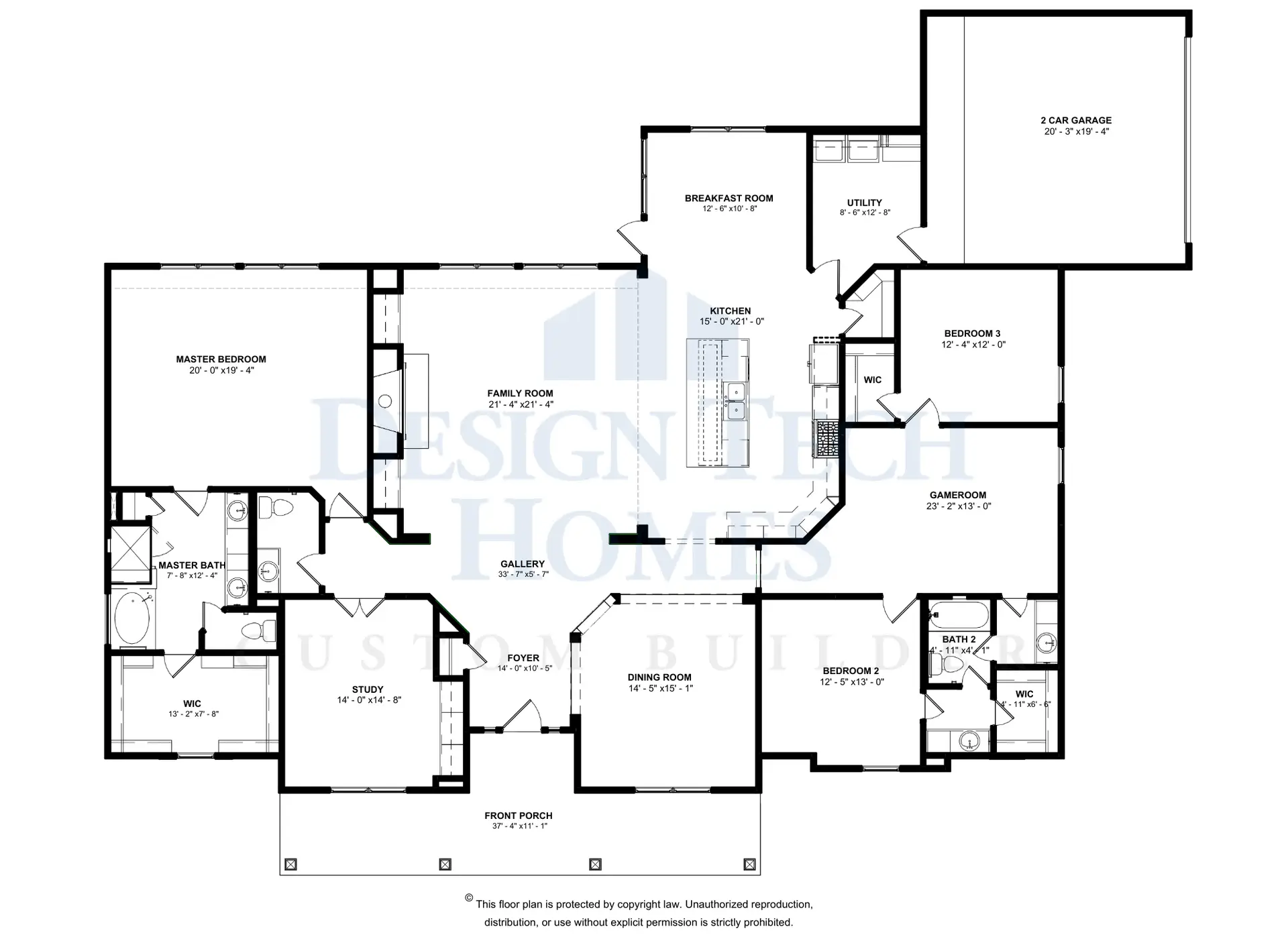 The Ridgefield — Floor Plan