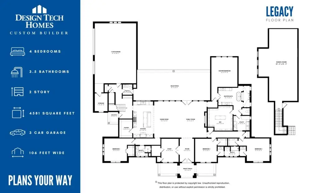 Legacy Grand Ranch floor plan 1