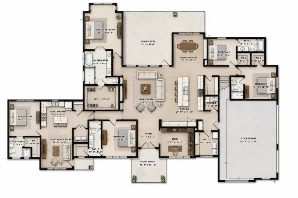 Republic Grand Ranch floor plan 1