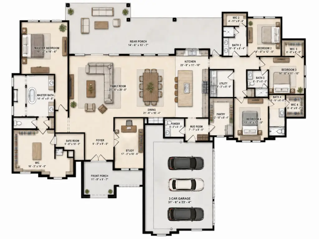 Estates of Texas Grand Ranch floor plan 1