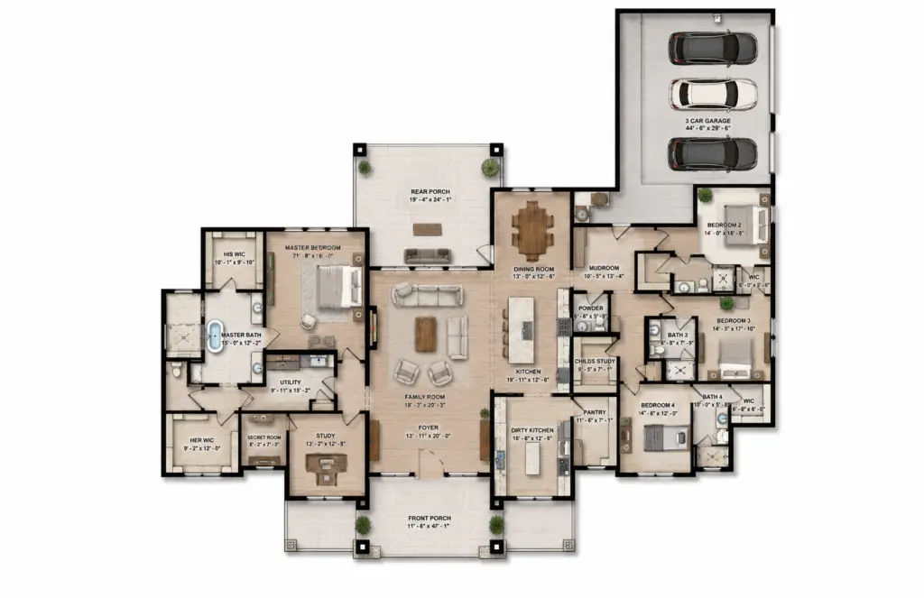 Whitetail Ranch floor plan 1