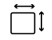 Black wall dimension or measurement icon symbol on white background